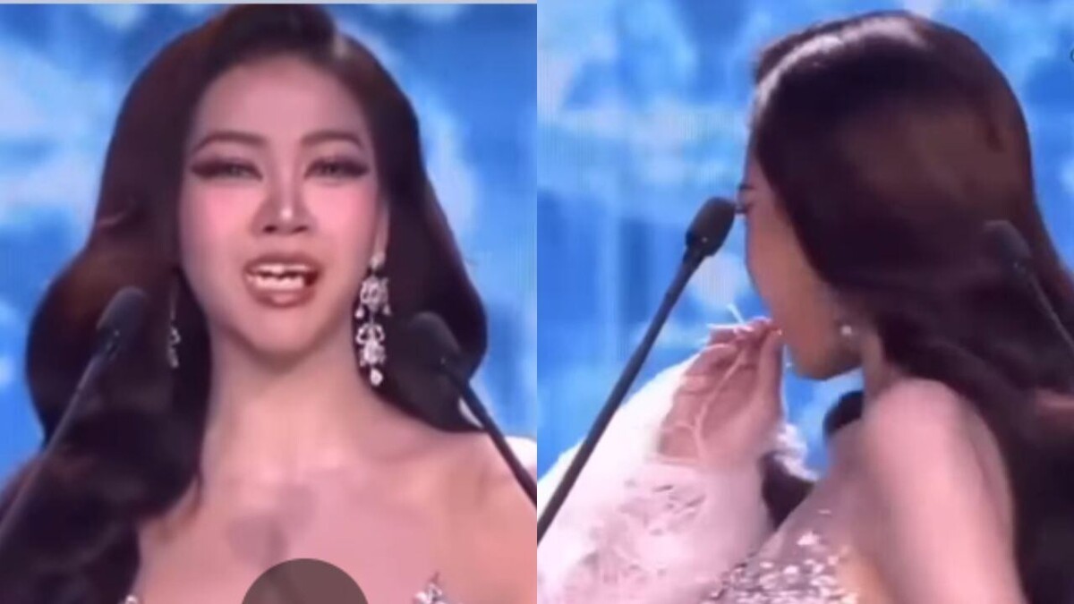 Miss Grand Thailand Contestant Shows Composure After Catwalk Mishap